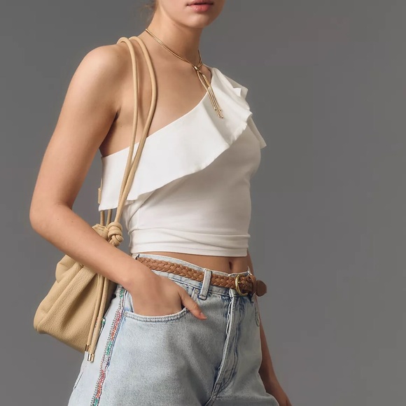 Maeve One-Shoulder Ruffled Top - Picture 4 of 9